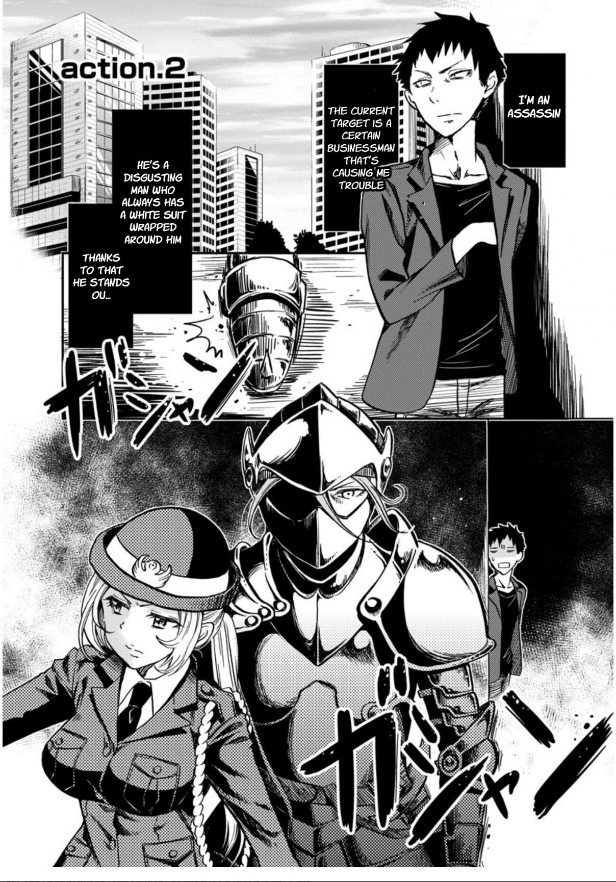 Policewoman and Assassin Vol. 1 Ch. 2 action. 2