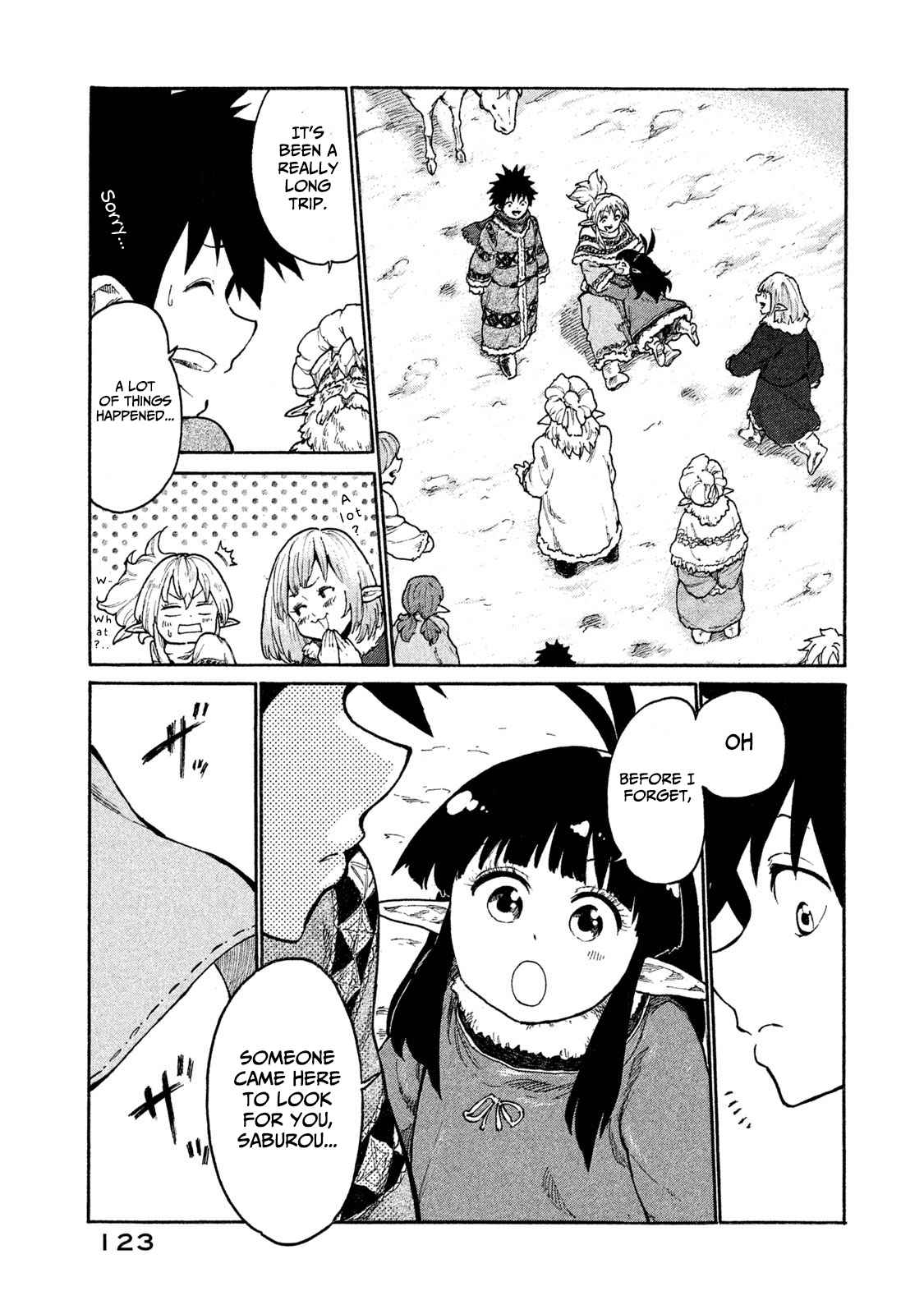 Mazumeshi Elf to Yuboku gurashi Vol. 2 Ch. 9 Time for snow and being together