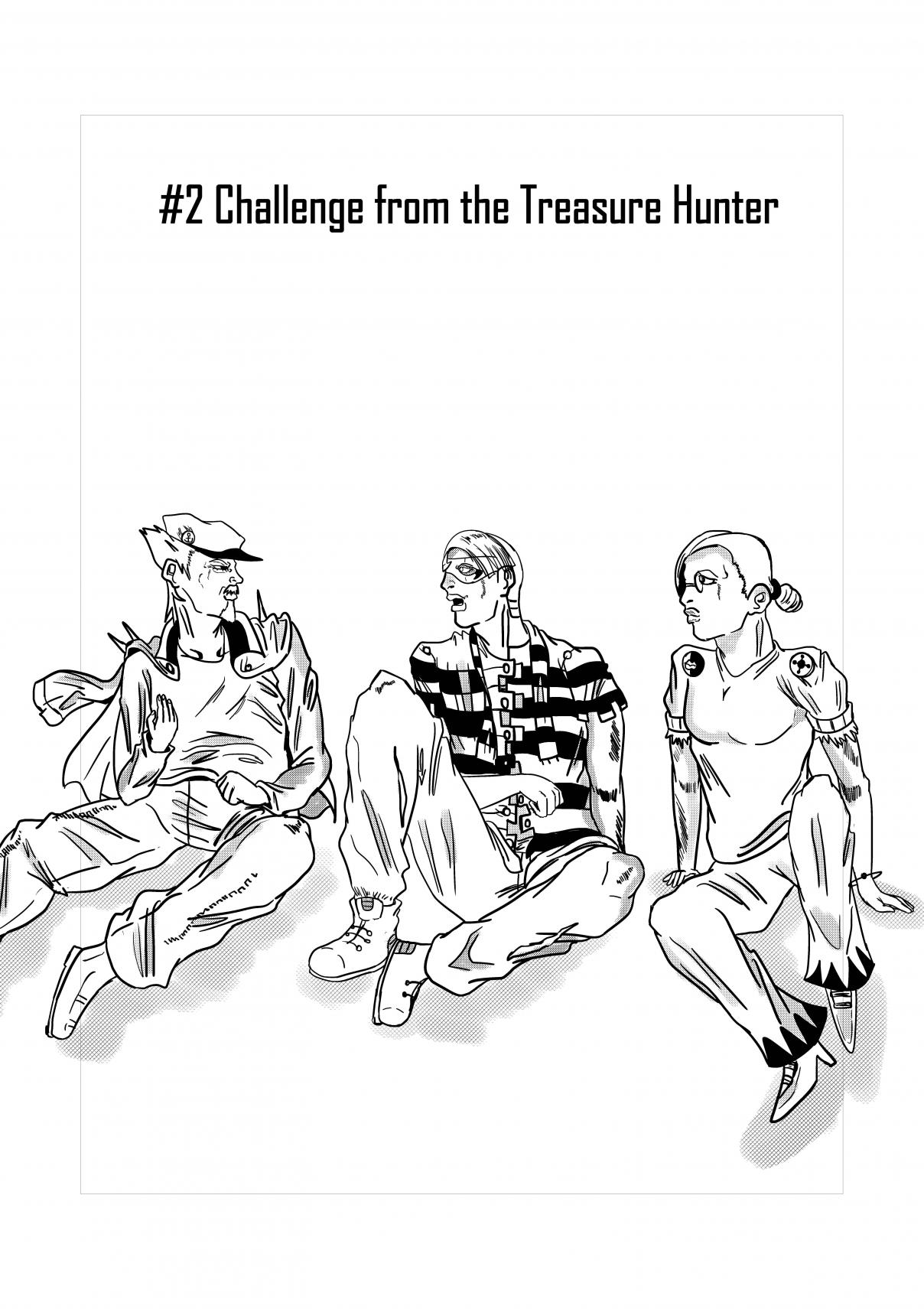 JoJo's Bizarre Adventure Pearly Eyes Vol. 1 Ch. 2 Challenge From the Treasure Hunter