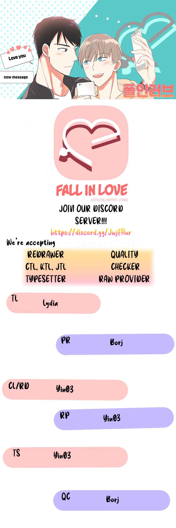 Fall in Love Ch. 0