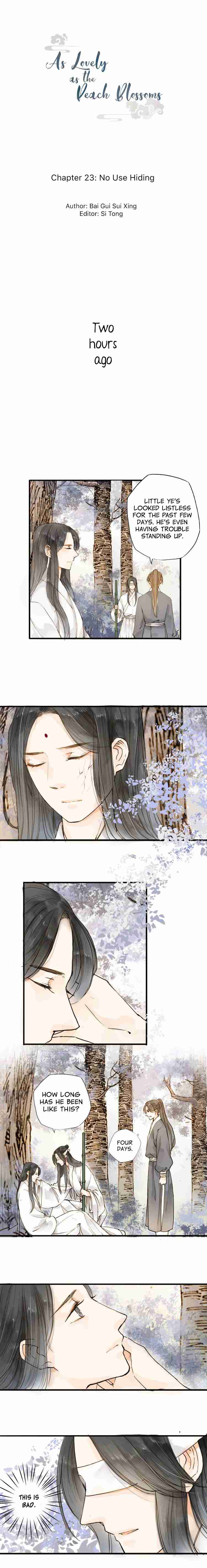 As Lovely as the Peach Blossoms Ch. 23 No Use Hiding
