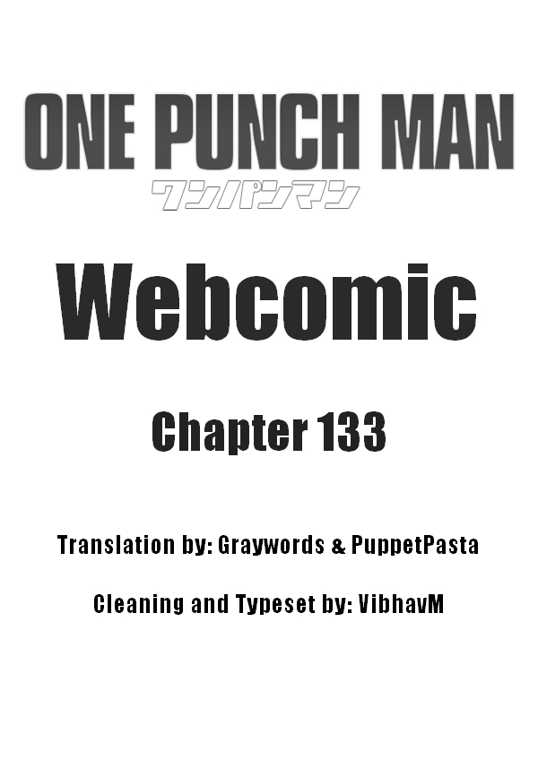 One Punch Man (Webcomic/Original) Ch. 133