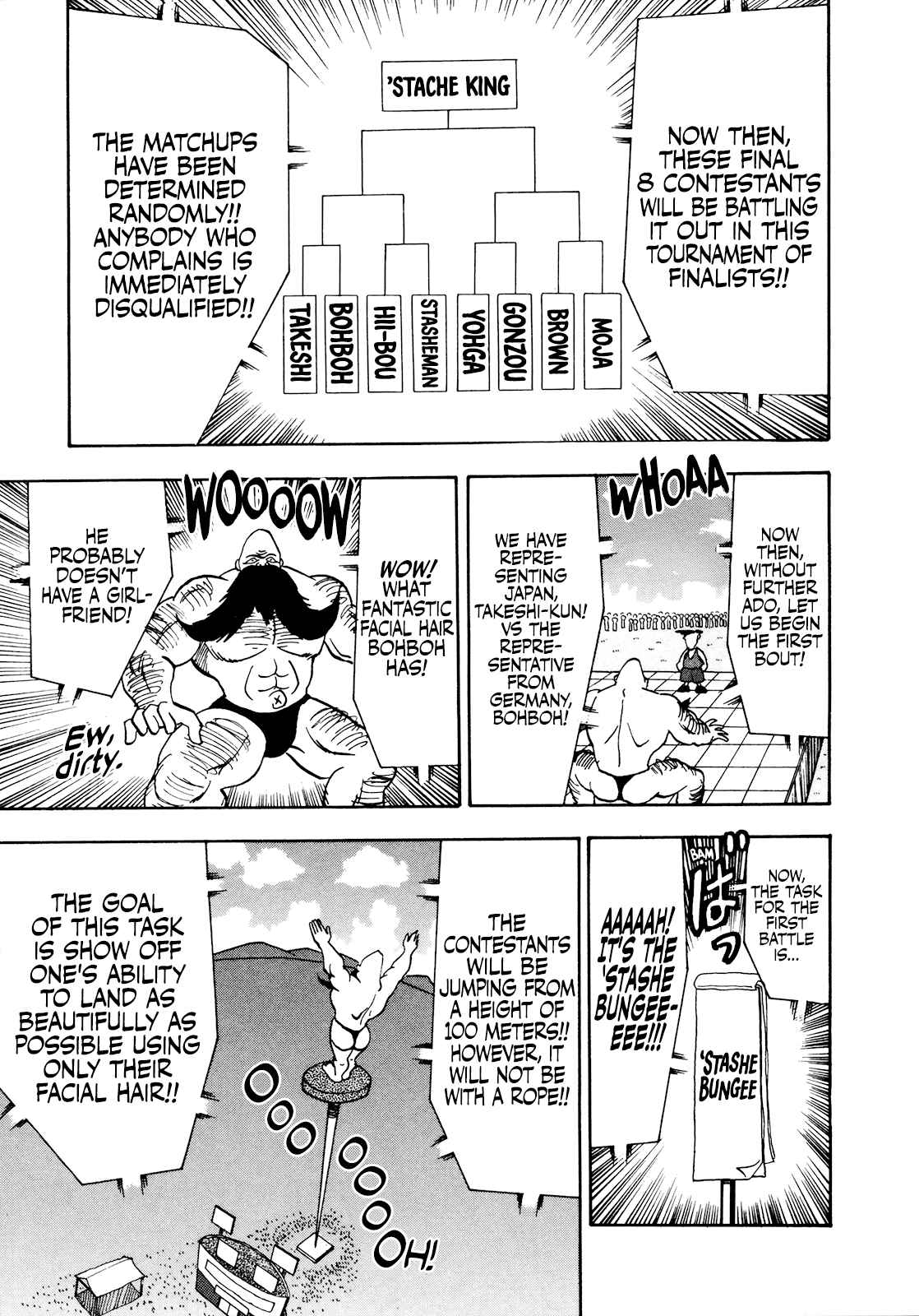 Seikimatsu Leader Den Takeshi! Vol. 3 Ch. 48 The Curtain Opens on the Mustachelympics!!