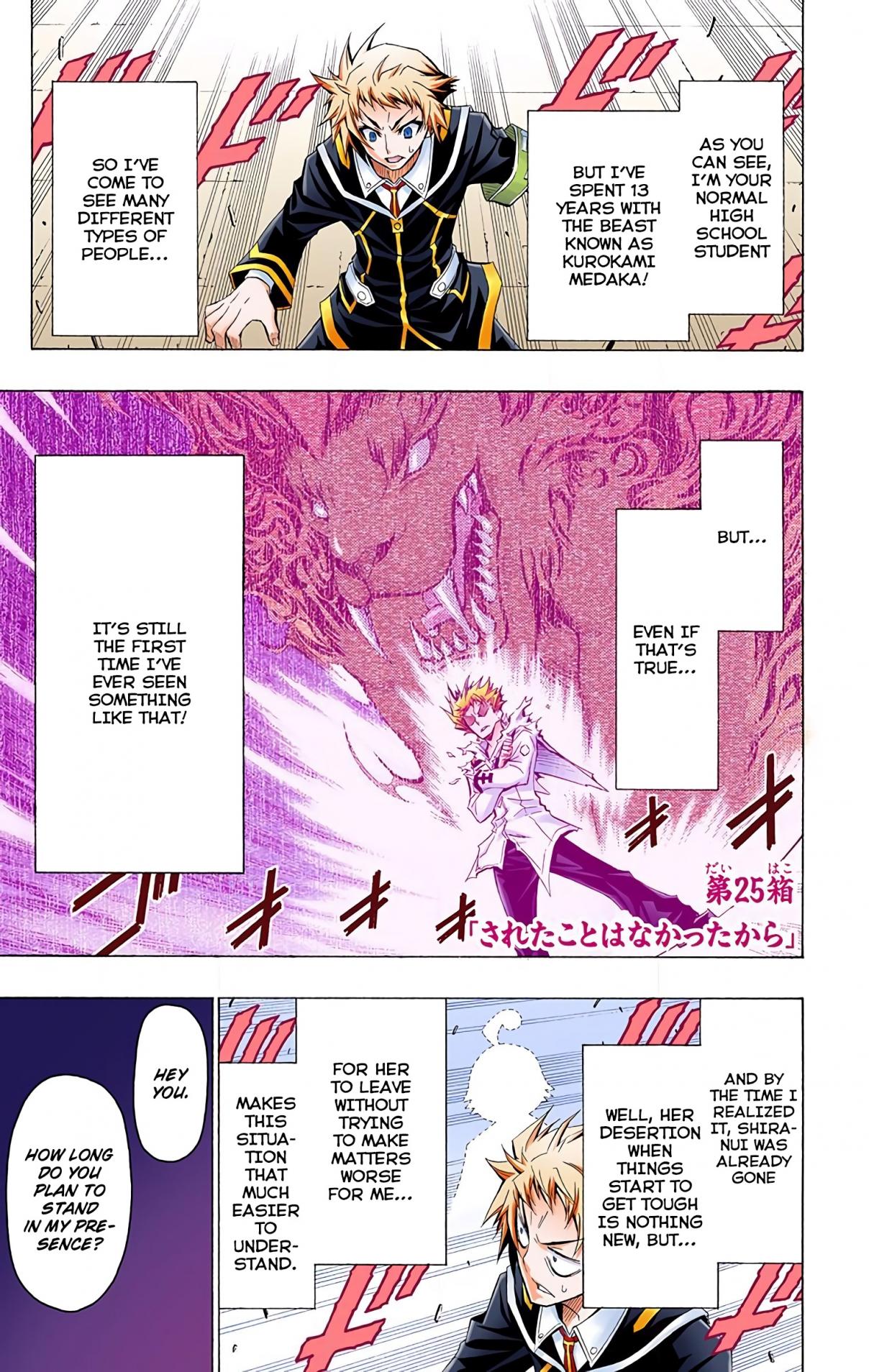 Medaka Box Digital Colored Comics Vol. 3 Ch. 25 It's Never Been Done to Me