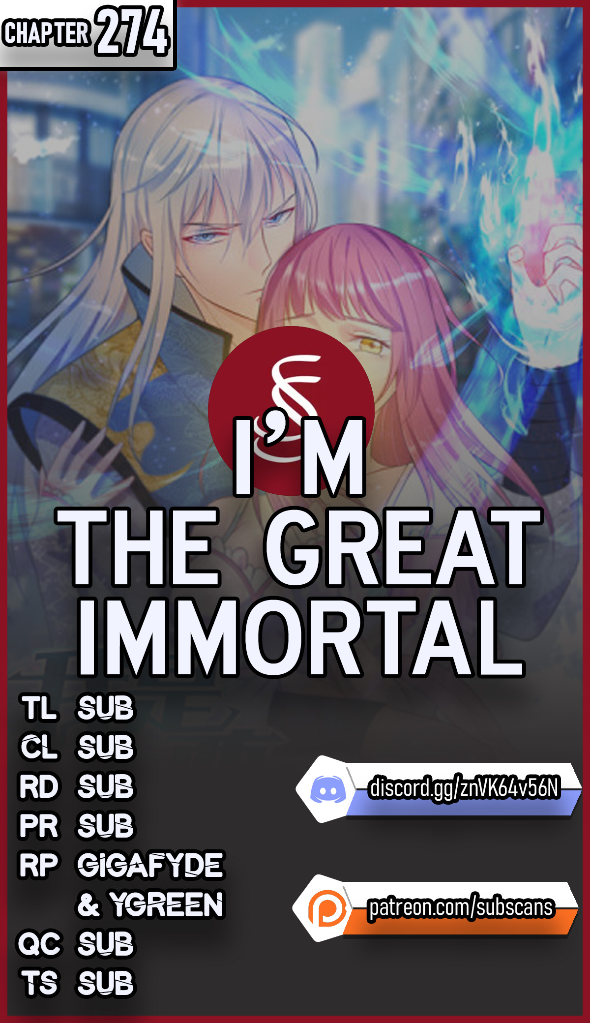 I'm the Great Immortal Ch. 274