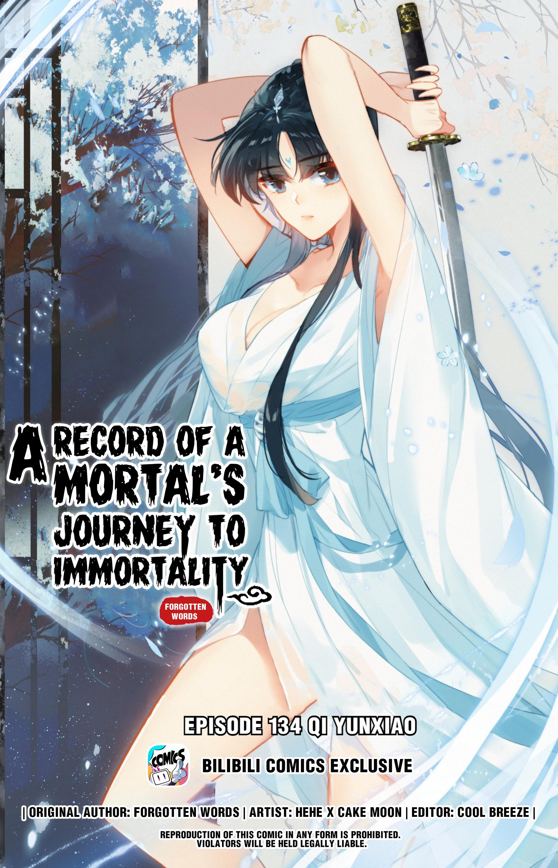 A Record Of A Mortal's Journey To Immortality Chapter 134