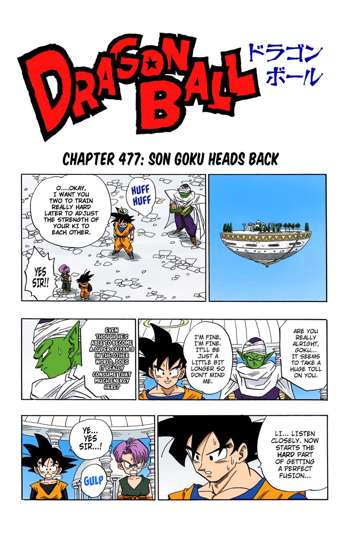 Dragon Ball - Digital Colored Comics 477 Son Goku Heads Back