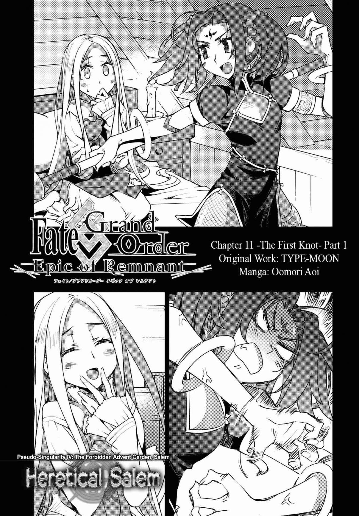 Fate/Grand Order: Epic of Remnant: Pseudo Singularity IV: The Forbidden Advent Garden, Salem Heretical Salem Ch. 11 The First Knot 1