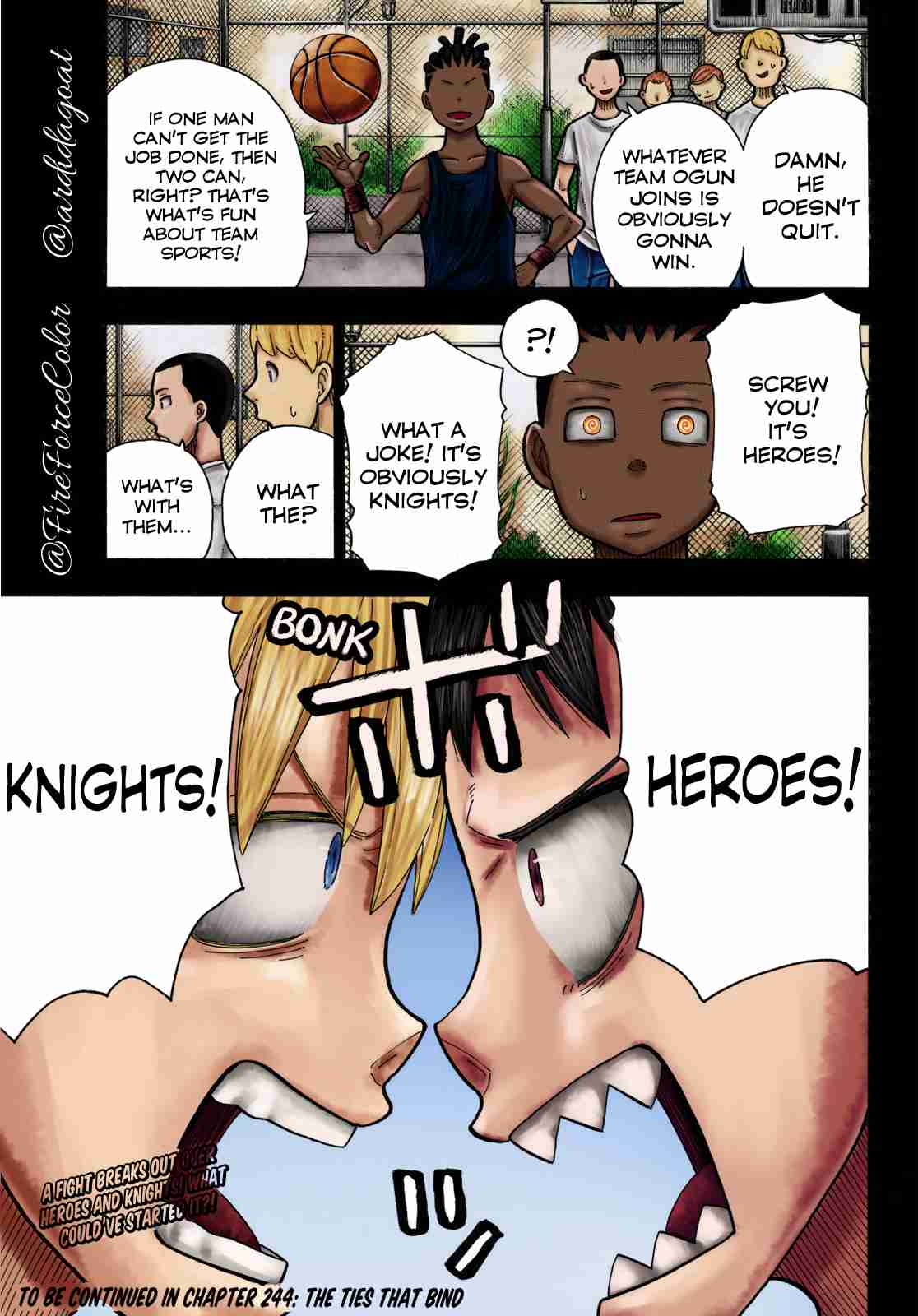 Enen no Shouboutai (Fan Colored) Ch. 243 Us Back in the Day