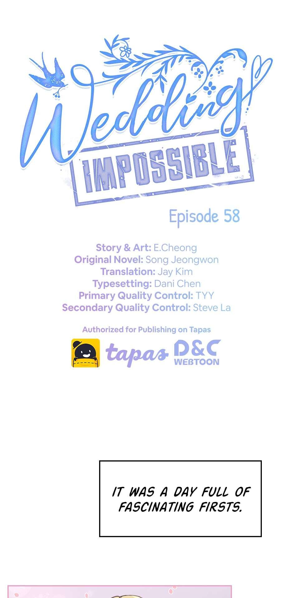 Wedding Impossible Chapter 58