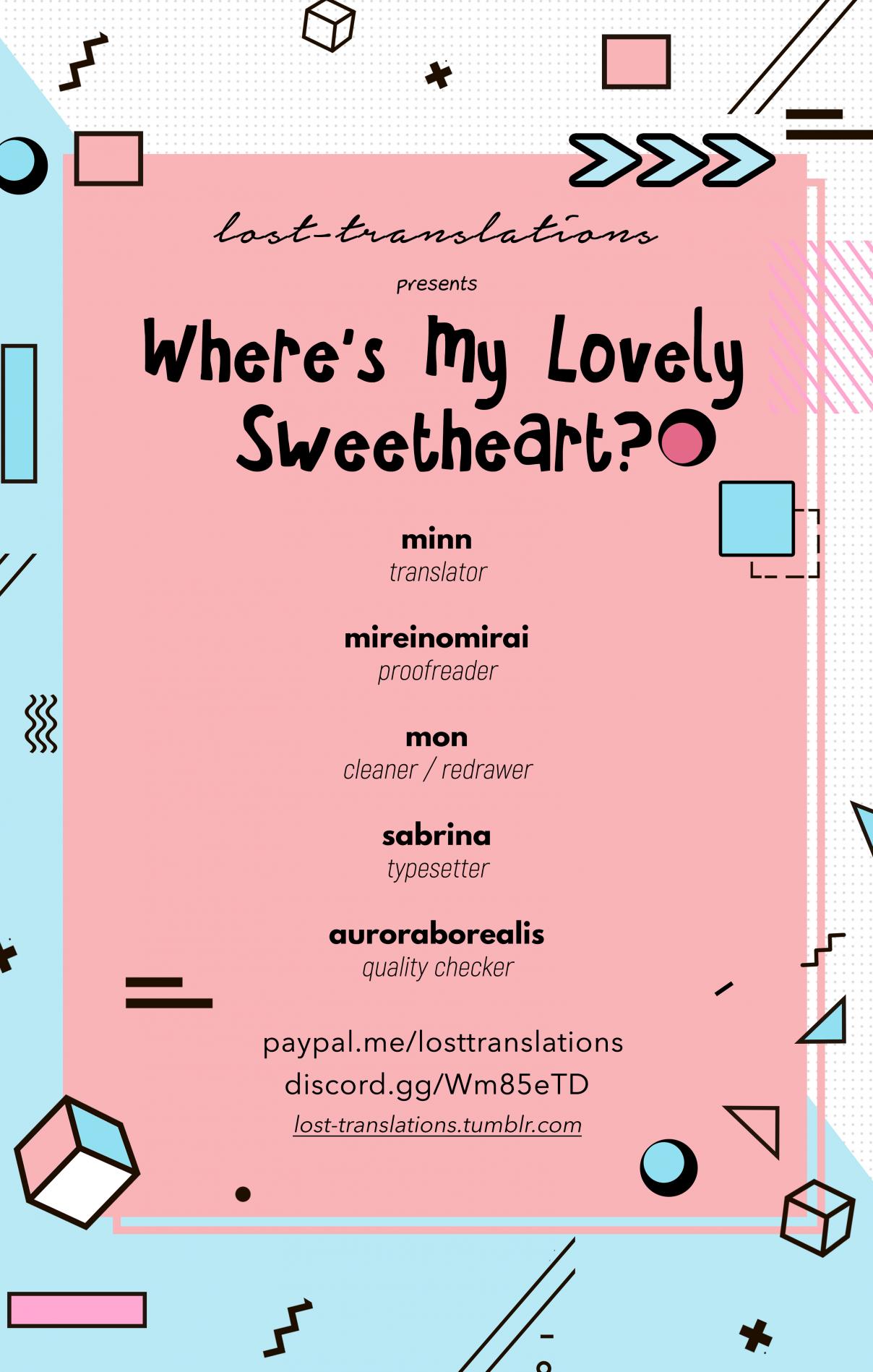 Where's My Lovely Sweetheart? Vol. 3 Ch. 10
