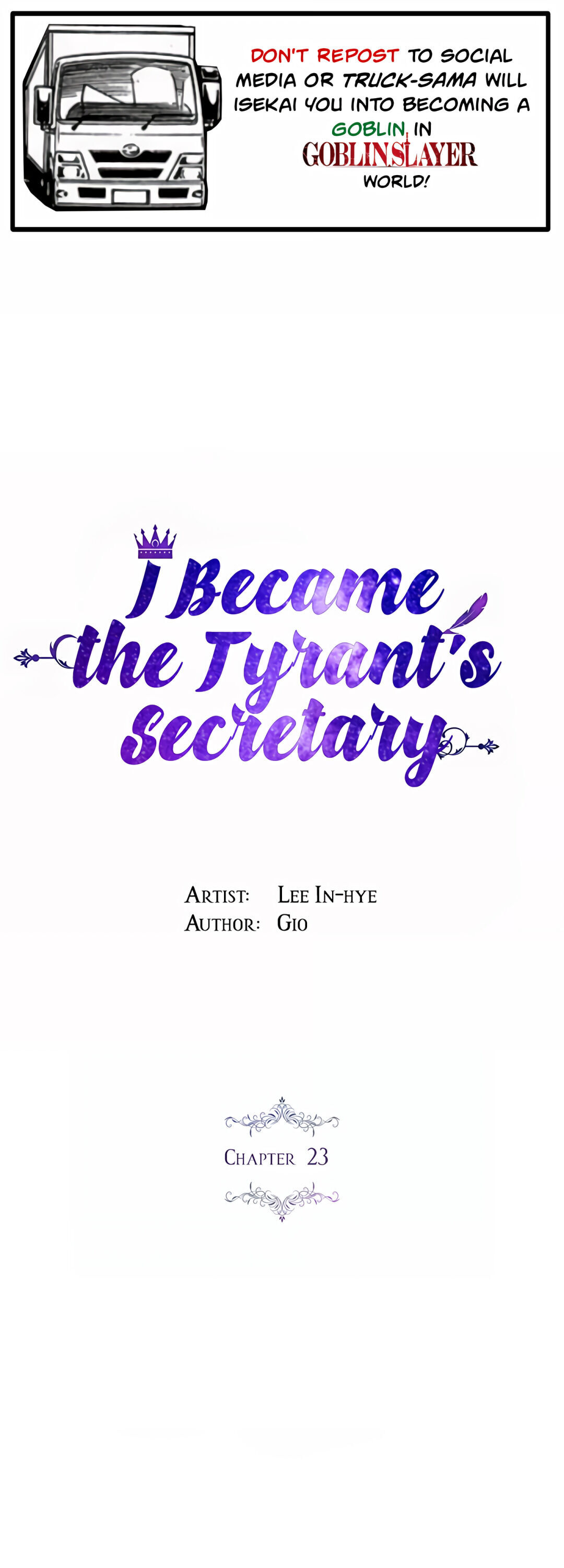 I Became The Tyrant’S Secretary Chapter 23