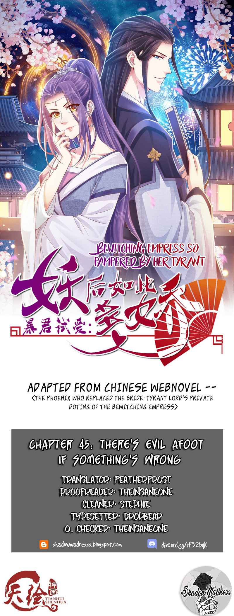 Bewitching Empress So Pampered by Her Tyrant Ch. 45 There's evil afoot if something's wrong