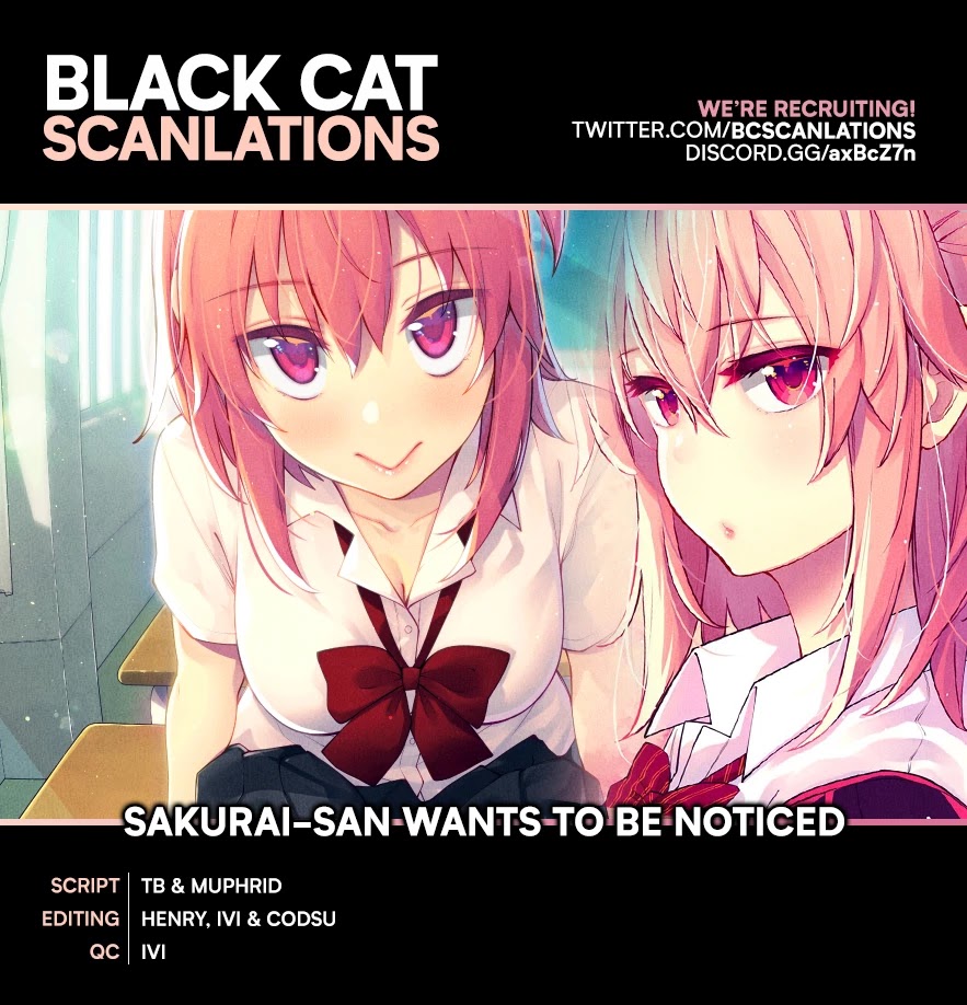 Sakurai-San Wants To Be Noticed Chapter 19