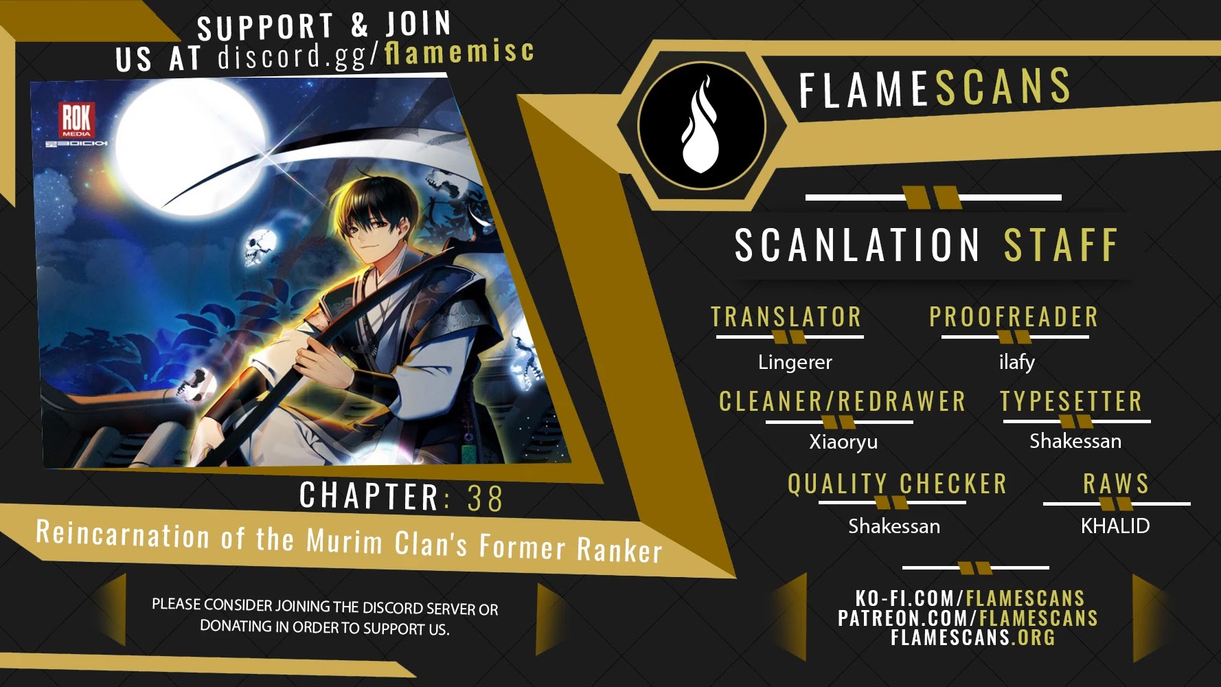 Reincarnation Of The Murim Clan's Former Ranker Chapter 38