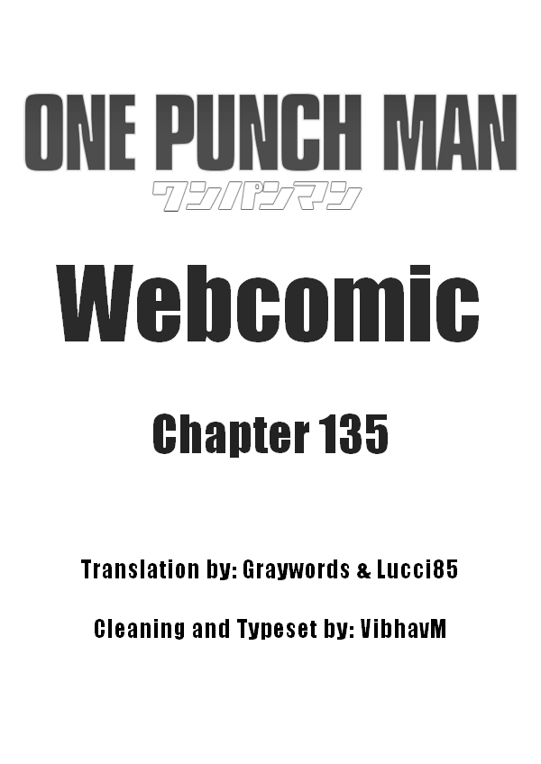 One Punch Man (Webcomic/Original) Ch. 135