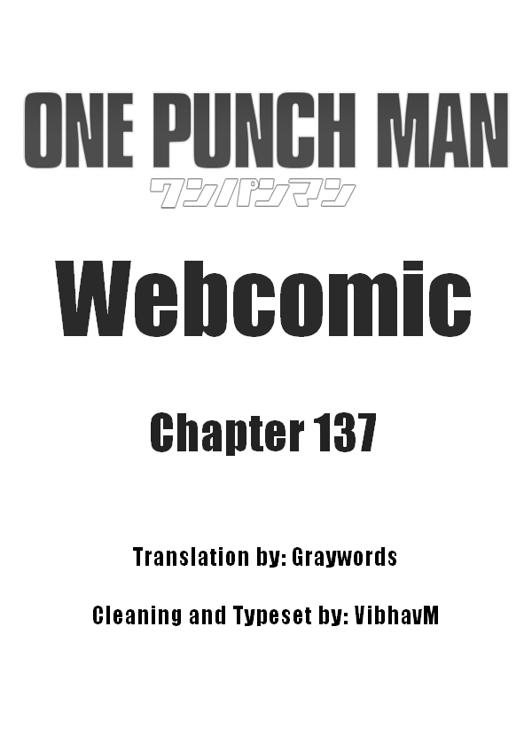 One Punch Man (Webcomic/Original) Ch. 137