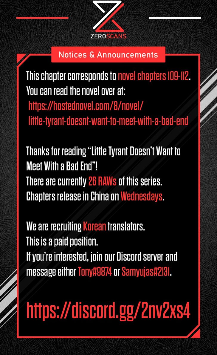 Little Tyrant Doesn't Want to Meet With a Bad End Little Tyrant Doesn't Want to Meet With a Bad End Ch.027 - Origin Level Enhancement