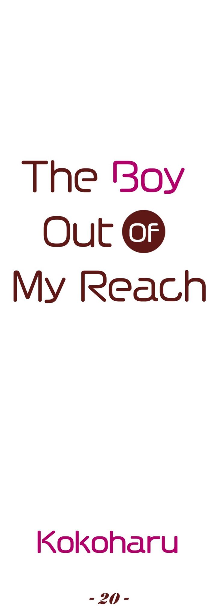 The Boy Out of My Reach Ch.020