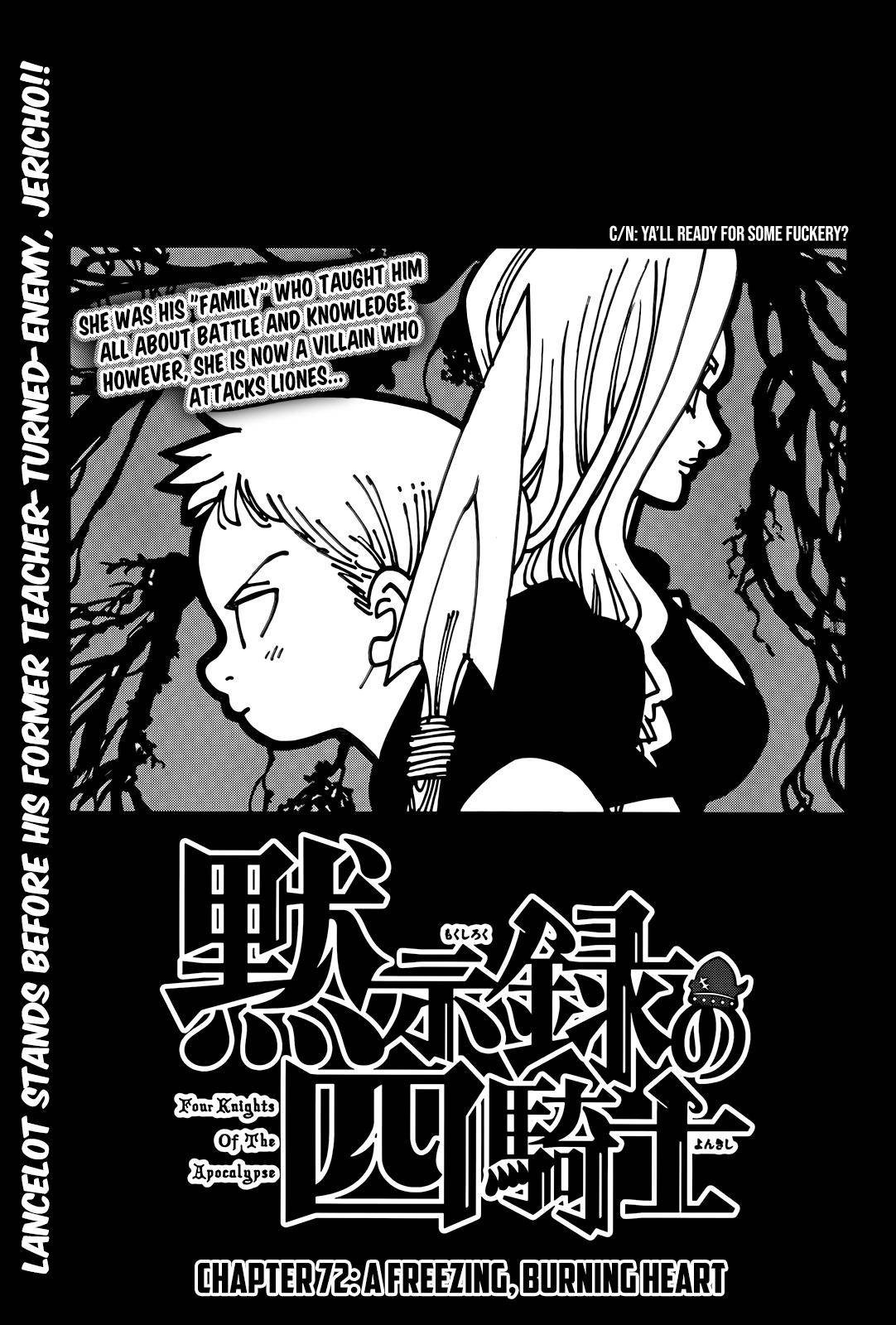 The Seven Deadly Sins: Four Knights of the Apocalypse Chapter 72