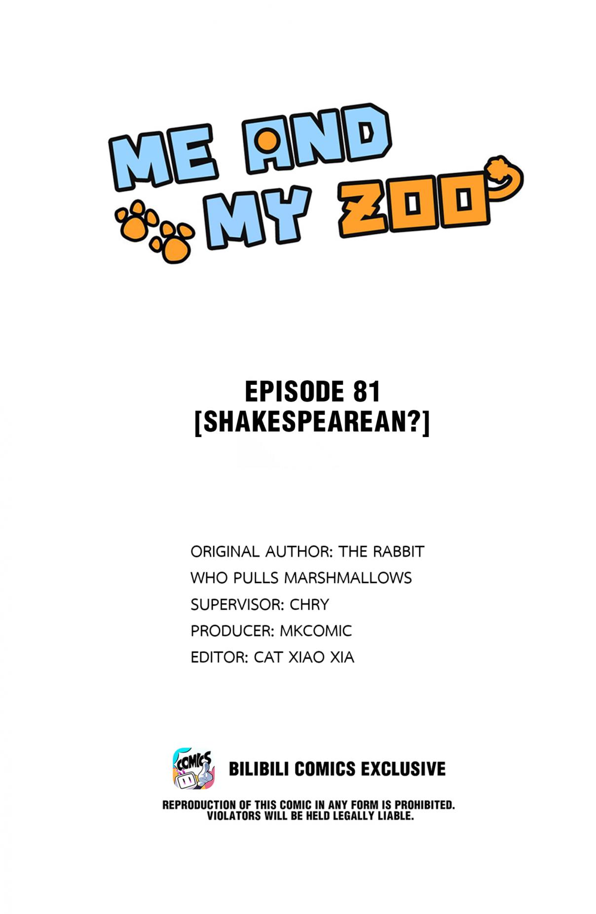 Me and My Zoo 81.1 Shakespearean?