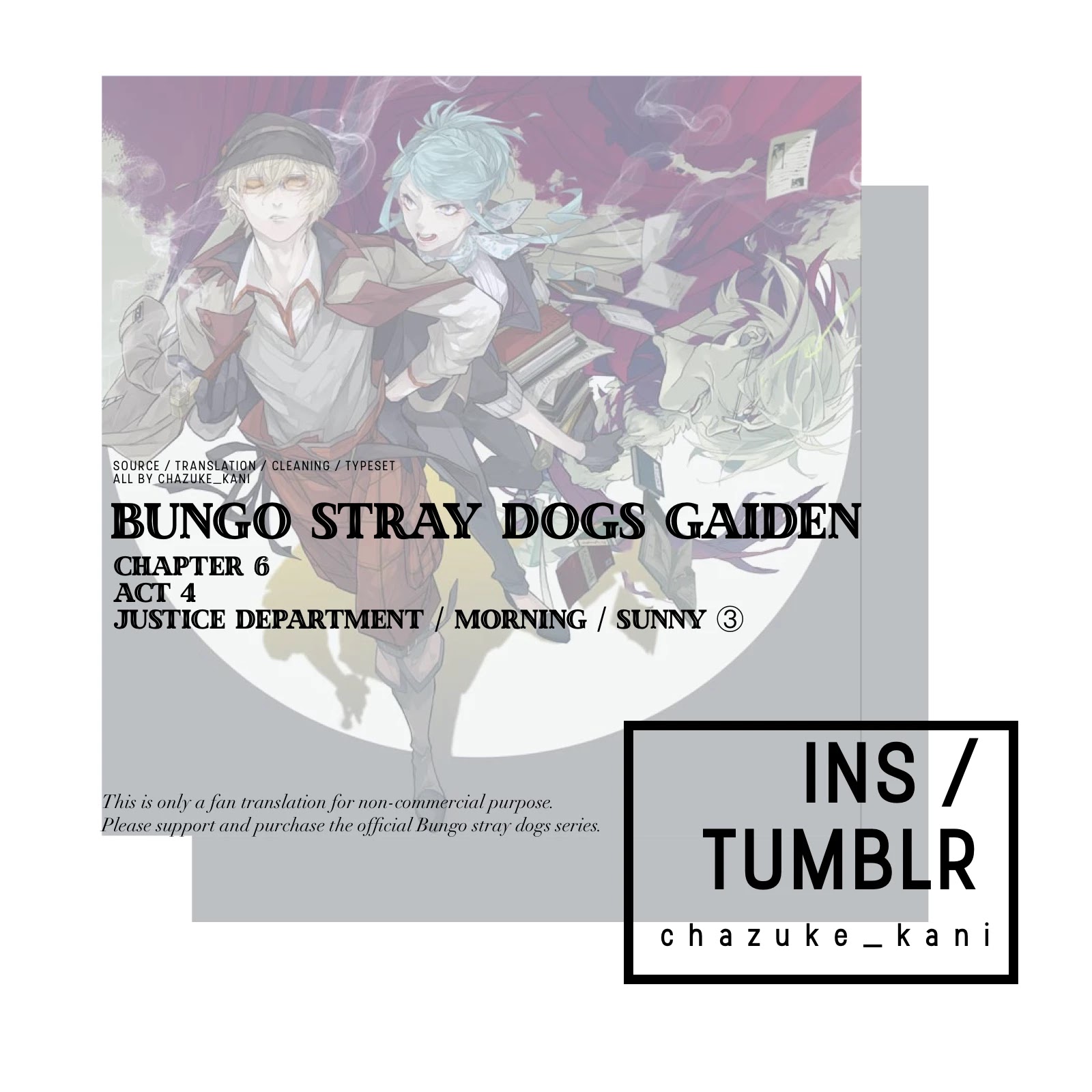 Bungou Stray Dogs Gaiden: Ayatsuji Yukito Vs. Kyougoku Natsuhiko Chapter 6.1
