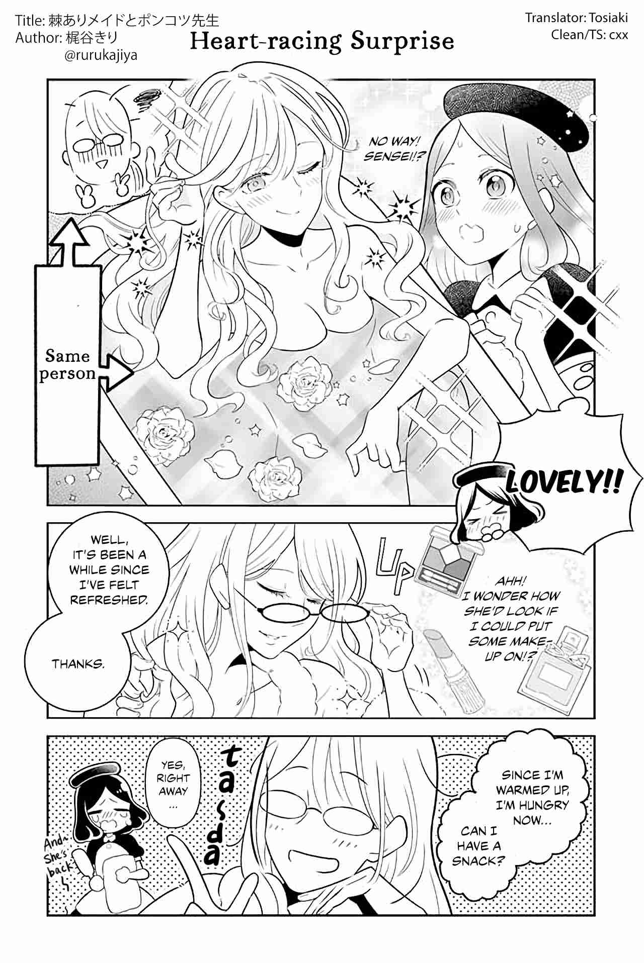 The Prickly Maid and Clumsy Mangaka Ch. 6 Heart racing Surprise